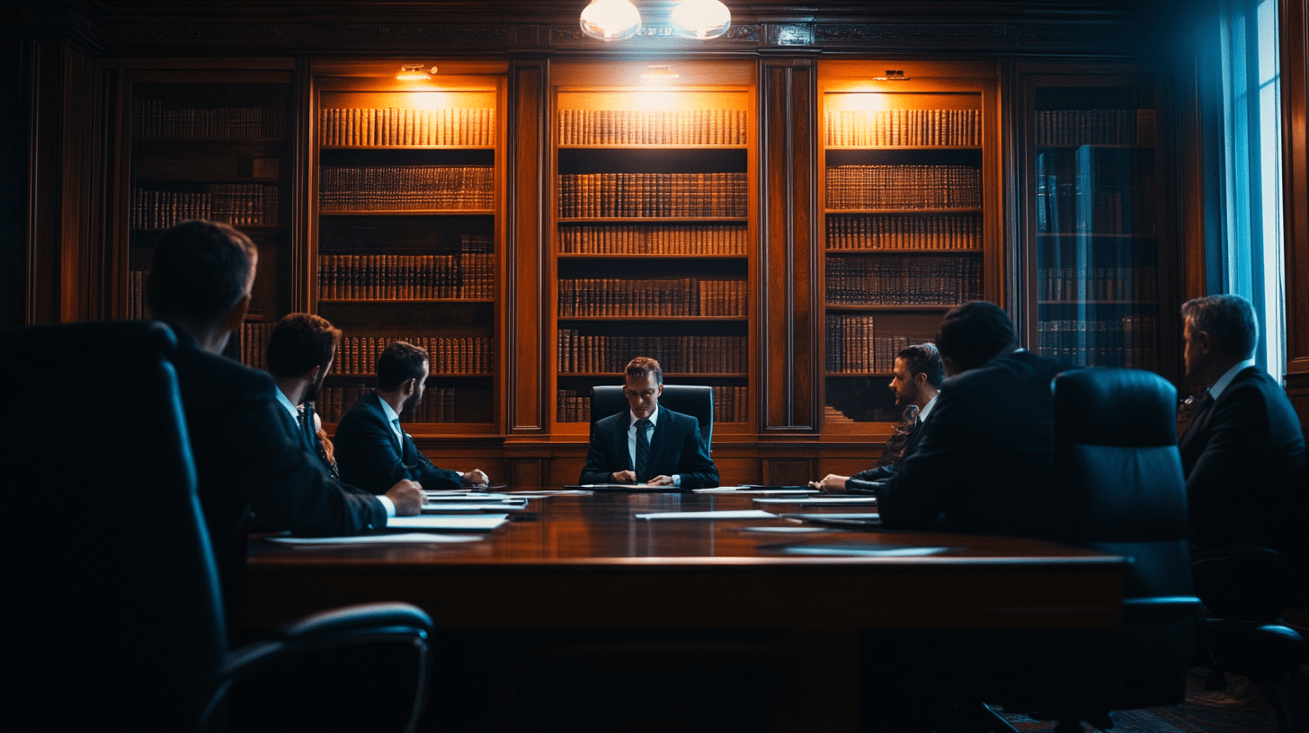 A team of commercial lawyers in their office discussing SEO in Dee Why, Sydney.
