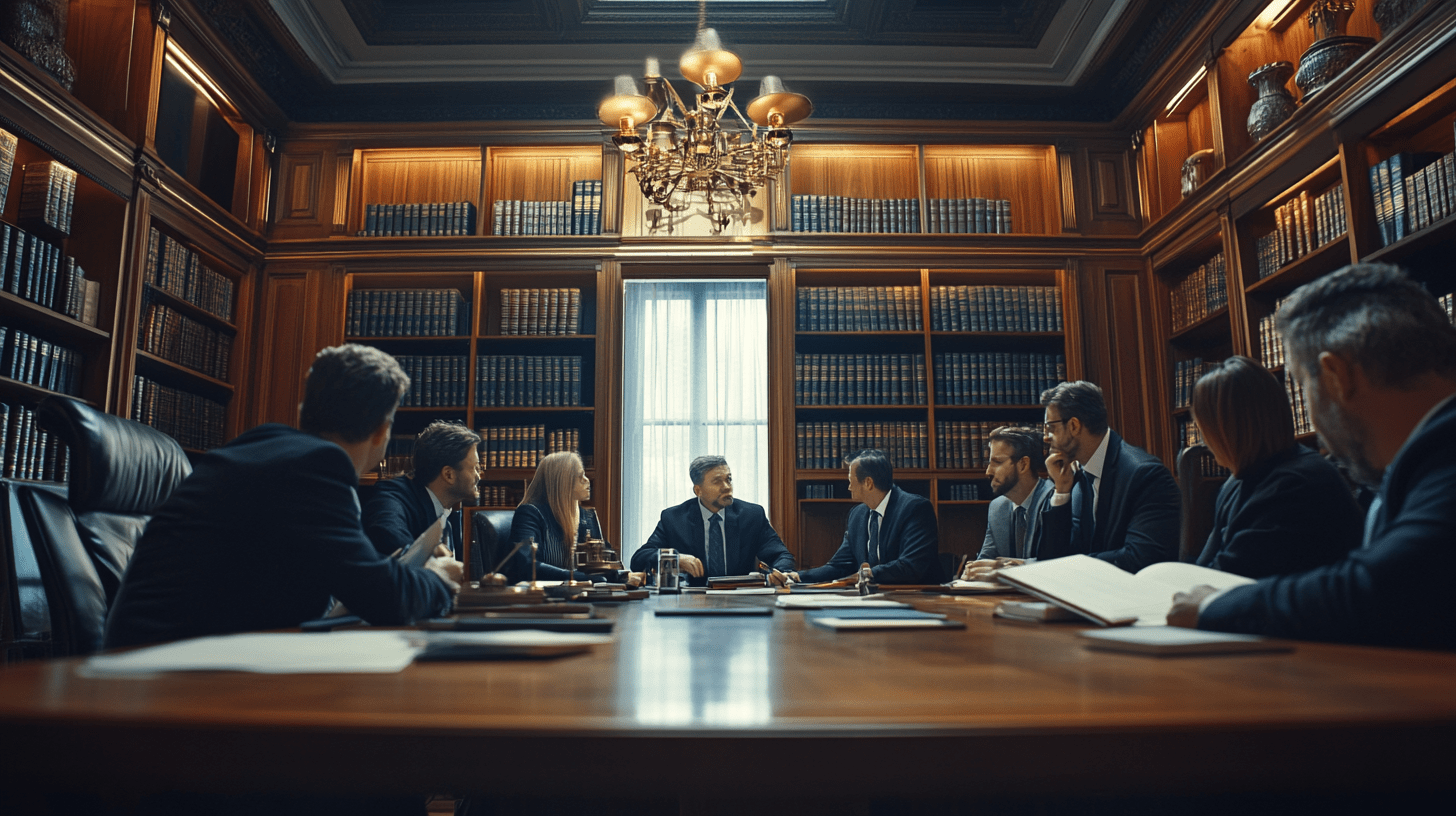 A team of commercial lawyers in a meeting to discuss their SEO in Manly, Sydney.