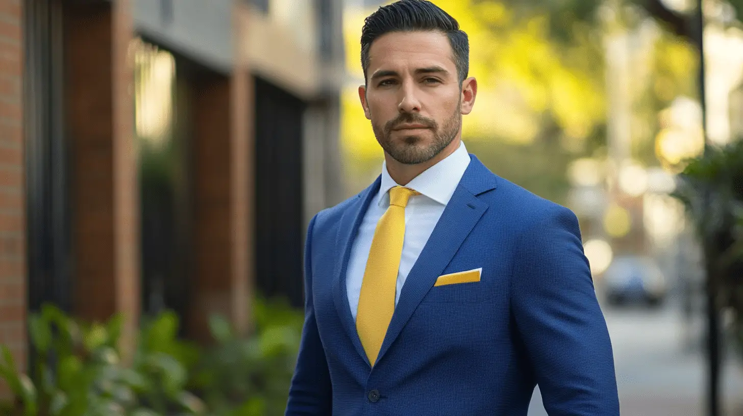 A commercial lawyer standing on the street in Parramatta, Sydney.
