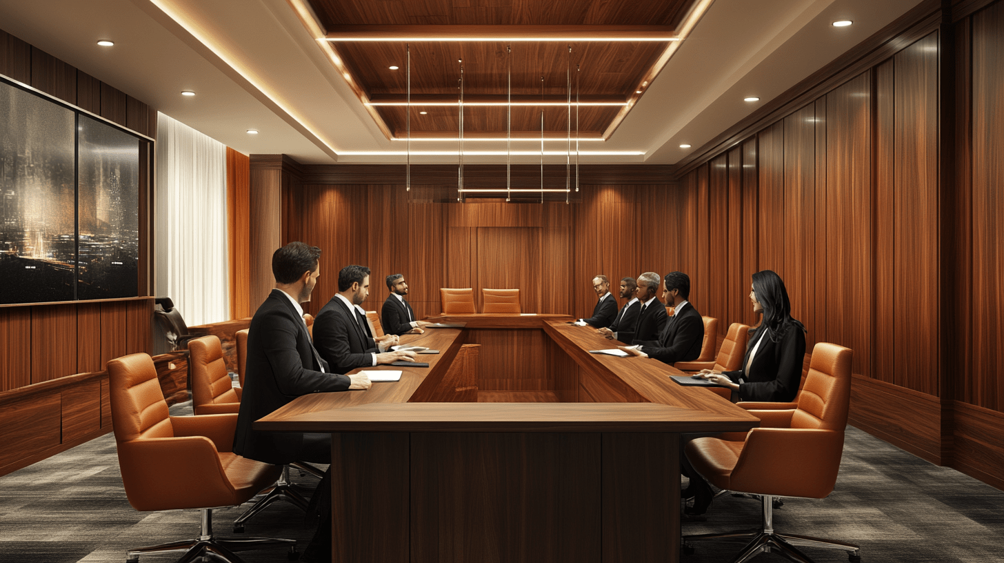 A team of commercial lawyers in a meeting in Smithfield, Cairns.