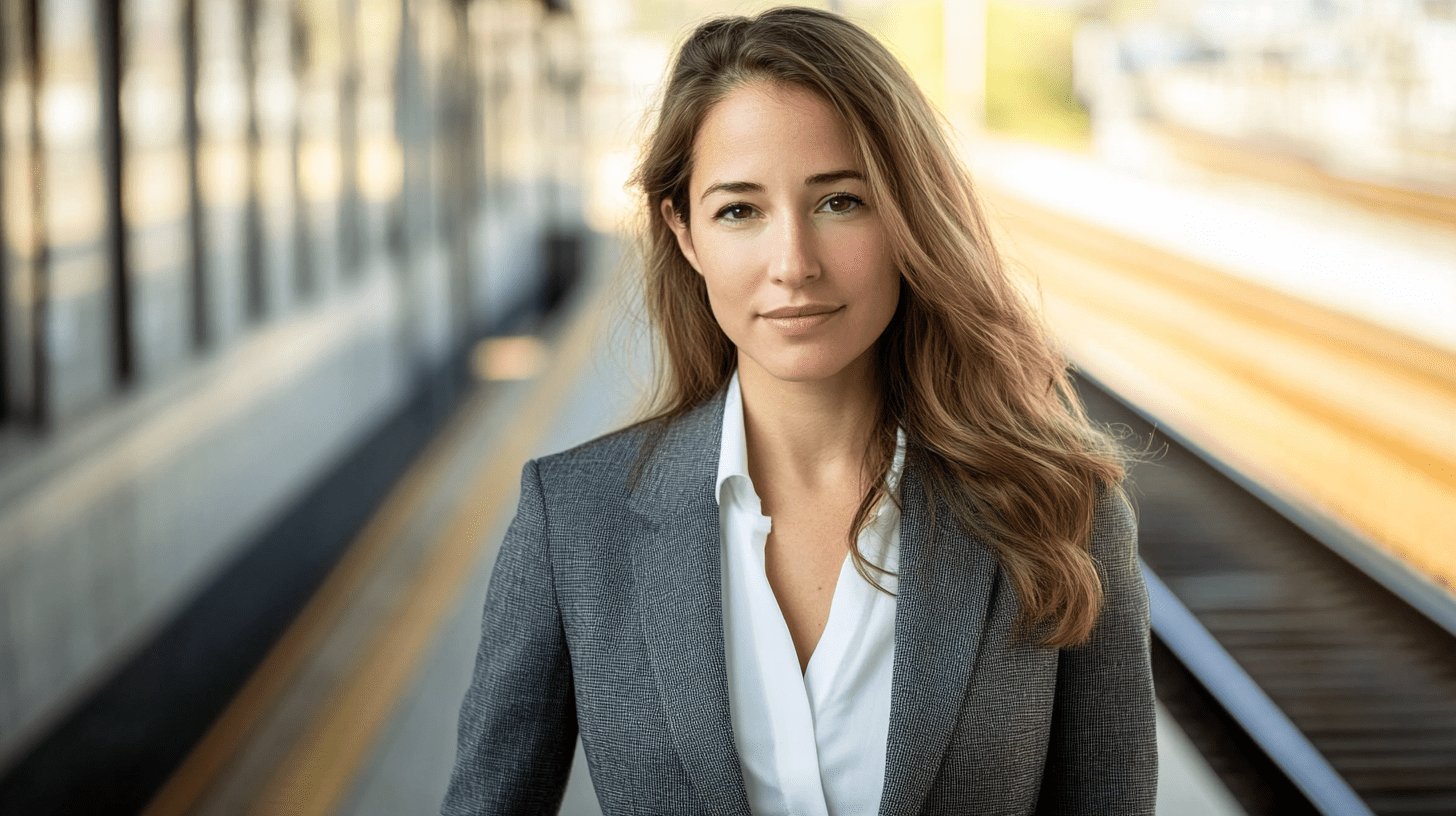 A personal injury lawyer standing at Richmond Train Station, Melbourne.