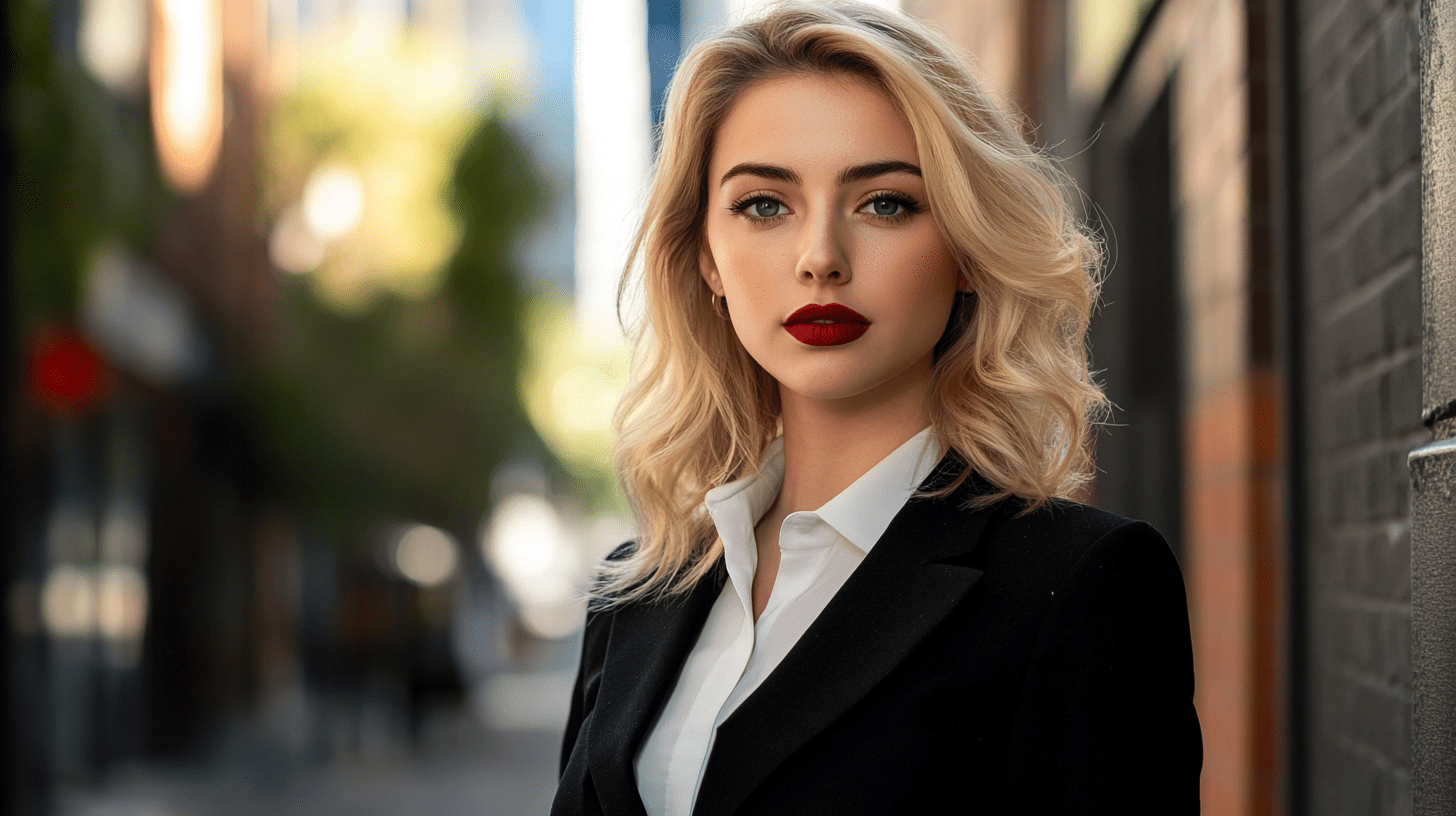 A personal injury lawyer standing in the street in St Kilda, Melbourne.