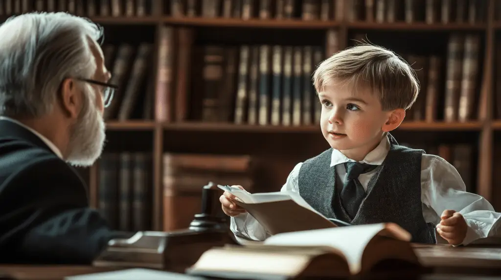A commercial lawyer in his office in Box Hill, Melbourne.