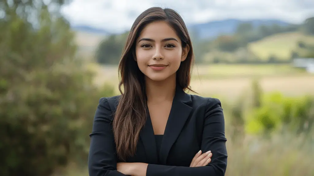 A criminal lawyer standing in the wilderness near Launceston.