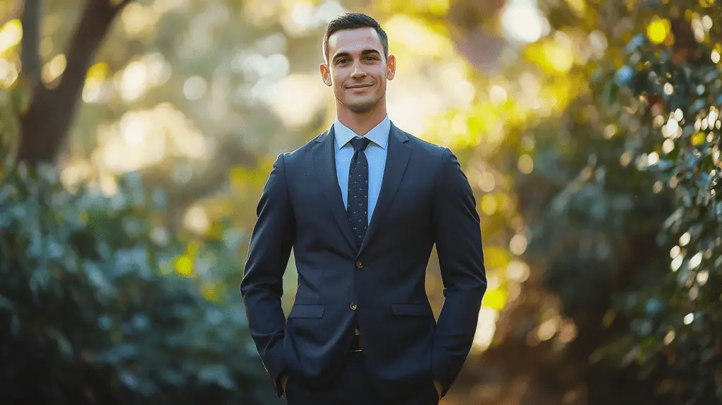 A criminal lawyer standing in Boronia Park, Epping, Sydney.