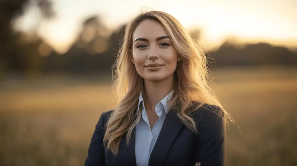 A Criminal Lawyer standing in a paddock in Shepparton.