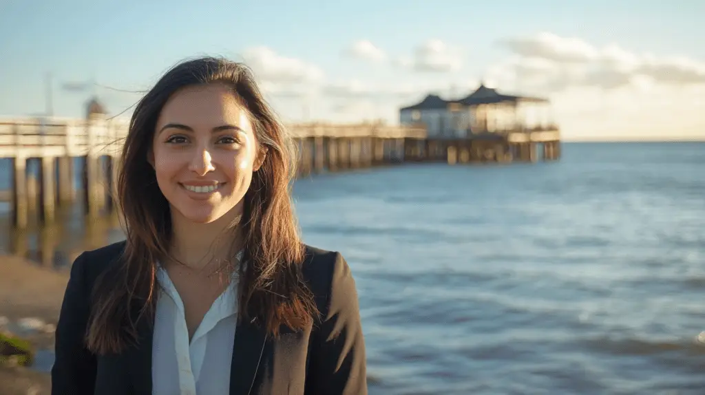 A Family Lawyer standing next to a pier at Williamstown, Melbourne.