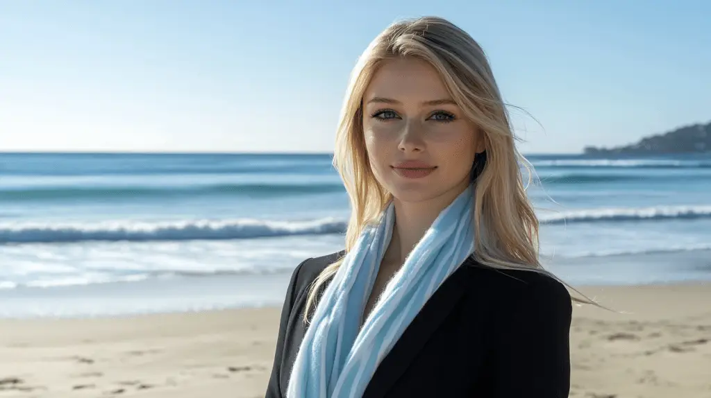 A personal injury lawyer standing on the beach at Cronulla, Sydney.