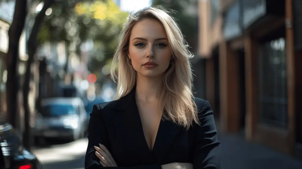 A personal injury lawyer standing in the street in Miranda, Sydney.