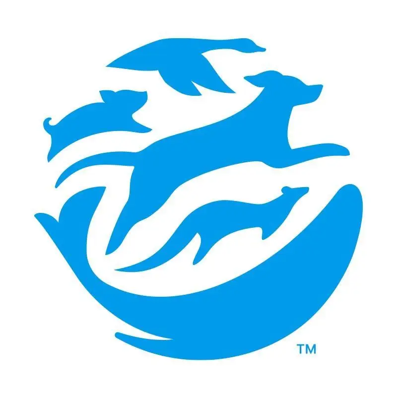 Logo for Humane World For Animals.