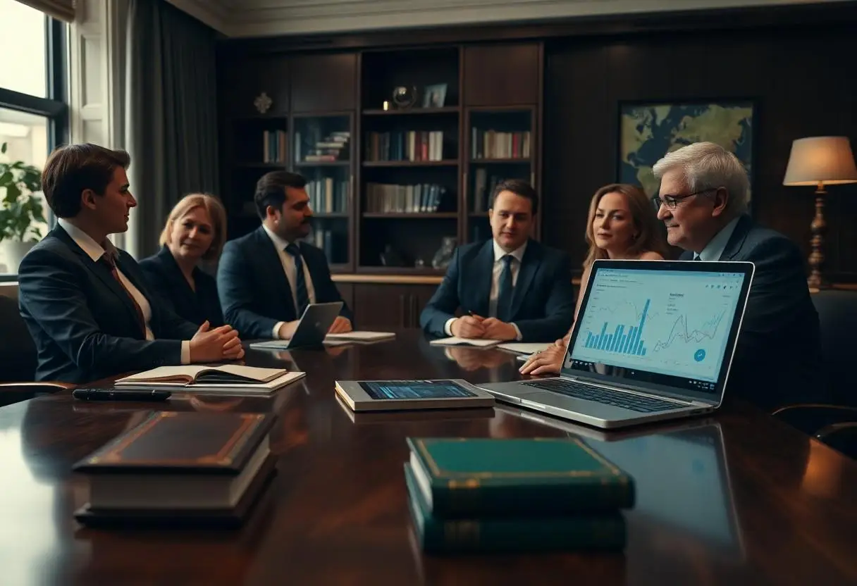 A group of Family Lawyers discussing SEO in their office in Malvern, Melbourne.