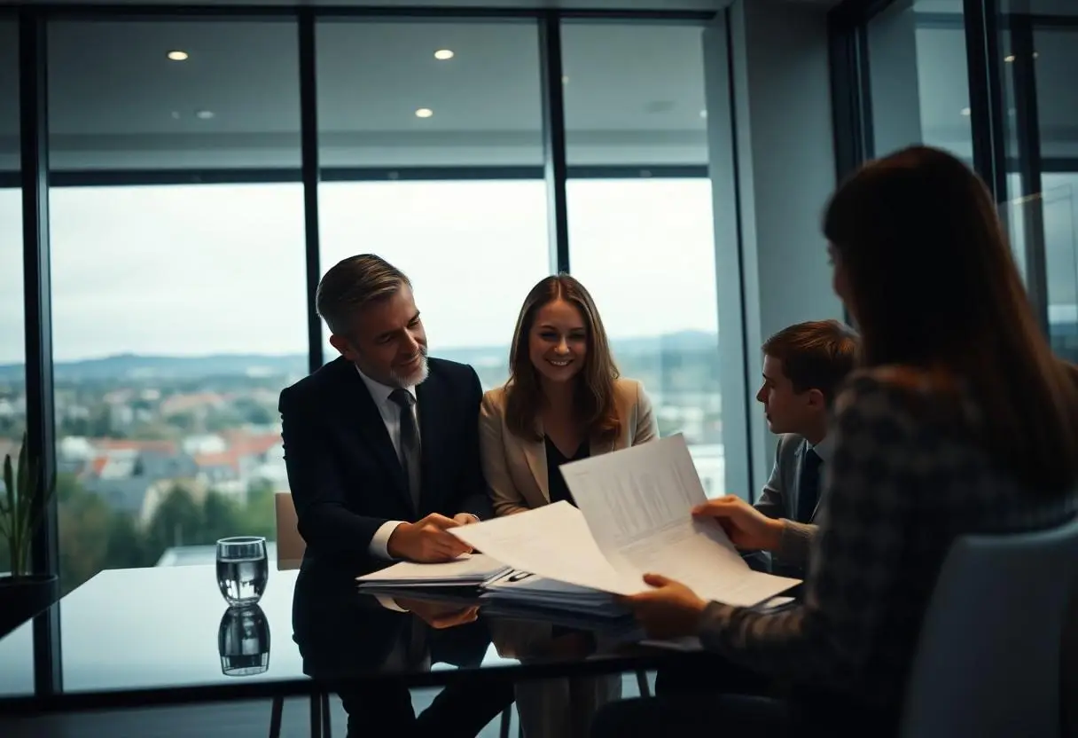 Family Lawyers in their office in Heidelberg, Melbourne.