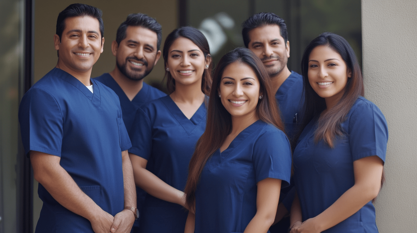 A team of Dentists posing for a photo in San Diego.