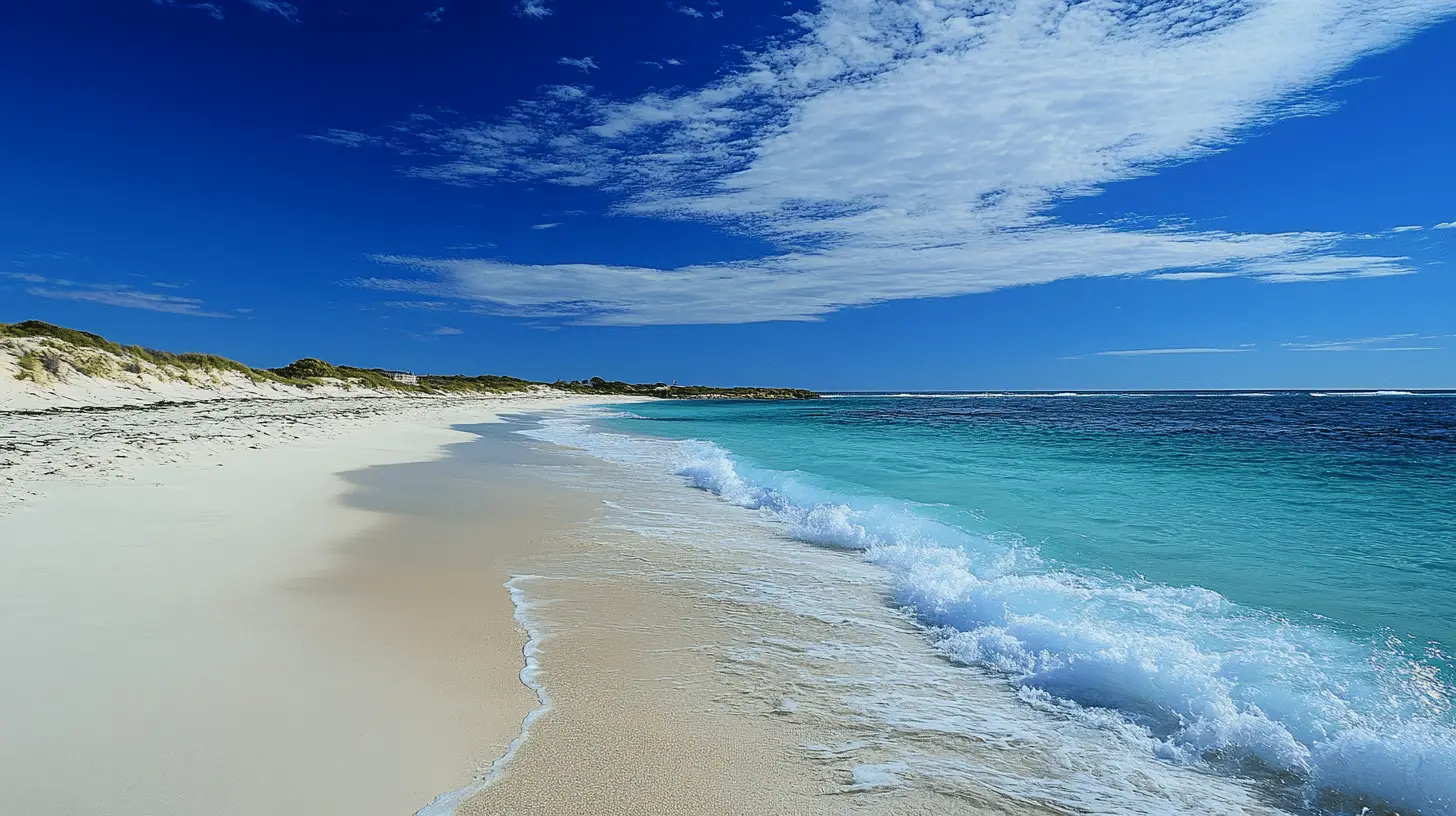 A photo of a beach in Perth.