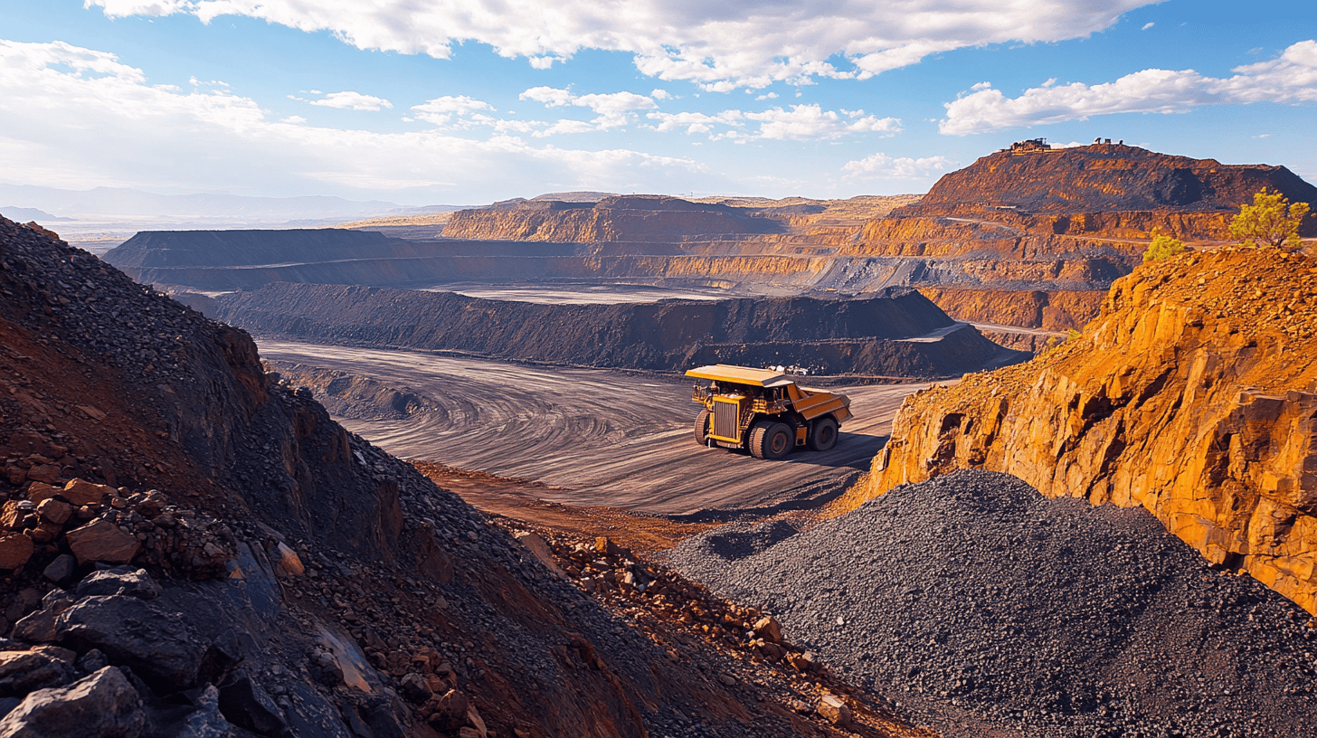 A picture of an Iron Ore mine in Western Australia.