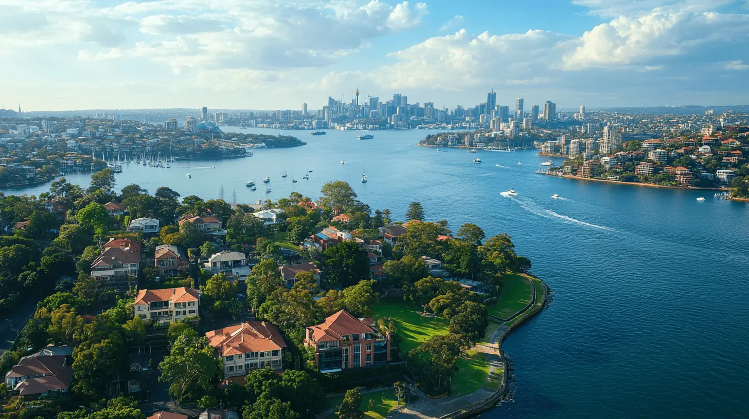 An arial photo of North Sydney in 2025.