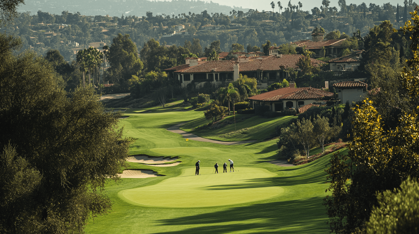 A golf course in Rancho Santa Fe, San Diego.