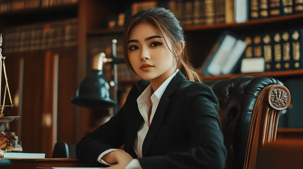 A lawyer standing in her office in Elizabeth, Adelaide.