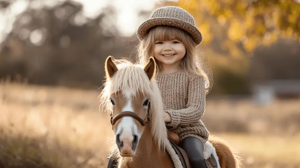 A young girl riding a pony in Wagga Wagga.