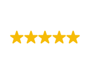 An image showing 5 gold stars.