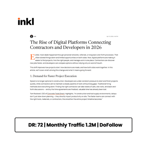 An example editorial placement in inkl.com.