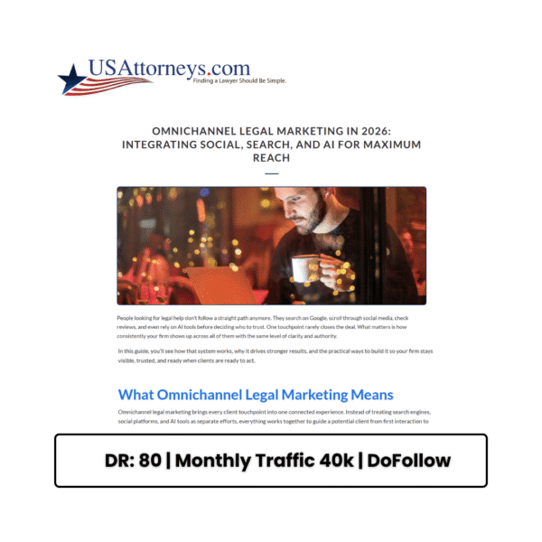 An example editorial placement in usattorneys.com.